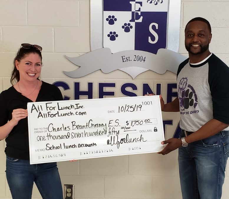 Charles Brant Chesney Elementary School is Now Lunch Debt Free!